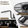 thumbnail image 6 of BALI OUTDOORS 47 inch Fire Pit with Grill, Extra Large Wood Burning FirePits with Poker for Outside, 6 of 8