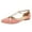Pink, variant on Women Comfortable Cross Strap Closed Toe D'Orsay Ballet Flats T-Straps Ankle Buckle Mary Jane Soft Casual Walking Party Shoes Size 9 Haze Blue