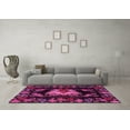thumbnail image 3 of Ahgly Company Indoor Square Medallion Pink French Area Rugs, 7' Square, 3 of 4