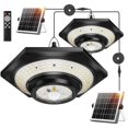 thumbnail image 1 of Linterna solar para cobertizo FabStyl 4000LM 228, control remoto LED, 2 paquetes, 1 of 7