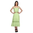 thumbnail image 1 of Moomaya Robe Longue Maxi Unie pour Femmes à Bretelles Réglables Vêtements d'Été, 1 of 6