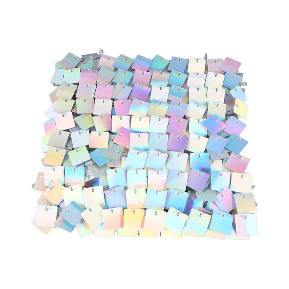 Sequin Wall Panel, 12pcs Mirrors Mosaic Panel Self Locking for Living Room
