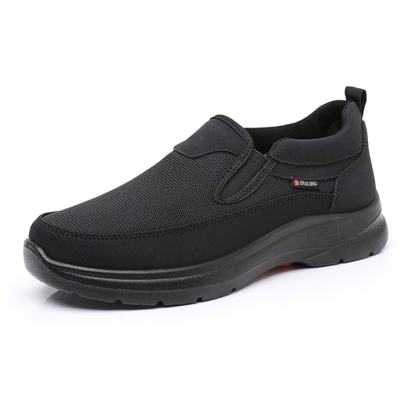 Men Mesh Slip On Walking Sneakers Soft Cushioned Sole Breathable Indoor Outdoor Leisure Daily Footwear
