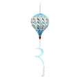 thumbnail image 3 of Molino de viento con forma de globo aerostático, manga de viento giratoria para decoración de porches y jardines. Pájaro azul, 3 of 9