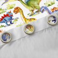 thumbnail image 4 of Homewish Cartoon Dinosaur Print Black Out Curtains, Tropical Coconut Tree Curtains Pack of 2 (42x63 Each), Teens Kids Boys Girls Bedroom Curtains, Window Curtains Decor, 4 of 6