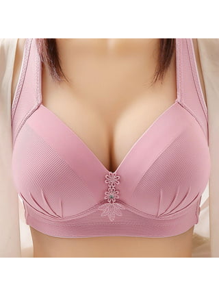 Lopecy-Sta Women's Thin Large Size Breathable Gathered Underwear Women's  Non-steel Bra Daily Bra Discount Clearance Bras for Women Push Up Bras for  Women Wine 