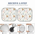 thumbnail image 6 of Xecao Fall Rabbit for Foldable Car Sun Shades (2-Pack) offer sun protection with an easy-fold design for convenient windshield shading., 6 of 7