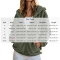 thumbnail image 3 of Enjoytime Fleece Jacket Women Long Sleeve Drawstring Zip Up Hoodies Plus Size Fashion Casual Cozy Warm Fall Winter Coat, 3 of 8