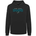 thumbnail image 2 of Youth Levelwear Black San Jose Sharks Podium Carve Pullover Hoodie, 2 of 3