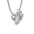 thumbnail image 4 of SuperJeweler Q Initial Necklace in White Gold With 7 Diamonds, Serif Style, With Free 18 inch Cable Chain, for Women, 4 of 7