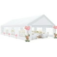 thumbnail image 3 of COBIZI Party Tent Heavy Duty, 20x30ft Wedding Tent, Large Canopy Tents for Parties, Carport Canopy with Removable Sidewalls, Large Tent with Built-in Sandbag, UV50+, Big Tent for Party, White, 3 of 11