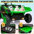 thumbnail image 6 of CazToi 24V Ride On Dump Truck with Dump Bed with Remote Control Ideal Gift for Kids 3+, 6 of 8