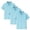 Light Blue_004, variant on 3PC Polo Shirts for Kids School Uniform Loose Fit Back To School Short Sleeve Button Down Tshirts Comfort Solid Color Pullover for Boys & Girls Yellow 8-9 Years
