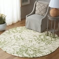 thumbnail image 2 of SAFAVIEH Jardin Lalia Floral Area Rug, Ivory/Green, 6' x 6' Round, 2 of 10