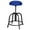 Cobalt Blue, variant on Hampden Furnishings Vince Collection Fabric Padded Swivel Art Stool, Black/Grey, 19"-25"