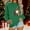 Green, variant on Women's Casual Crew Neck Christmas Sweatshirt Loose Soft Long Sleeve Pullover Tops Khaki XL