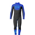thumbnail image 1 of Traje de baño Traje de buceo de surf de manga larga Traje de baño para nadar para niños (negro y azul XXL), 1 of 10