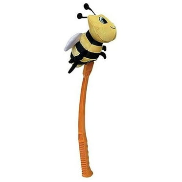 Flingerz 500142 Pet Funki Honeybee with Launcher Plush Dog Toy