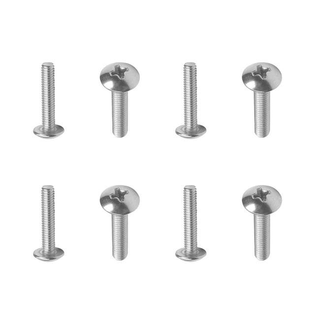 HUGFEGWE 30Pcs M4x12mm Machine Screws Phillips Cross Truss Head Screw Fully Thread 304 Stainless Steel Round Head Screws Fasteners Bolts for Fixing Component,Industrial and Construction Fasteners
