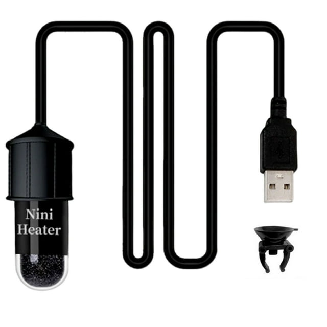 Compact Fish Tank Heating Rod Usb-powered Mini Aquarium Heating Rod with Suction Cup for Fish Tanks Compact Efficient Usb Powered Fish Tank Heater