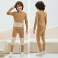 thumbnail image 5 of NAFUU Boys Thermal Underwear Set Long Sleeve Pants Kids Long Johns Base Layer Top Bottoms Winter Set Comfortable Sleepwear Loungewear Party Fashion Suit 13-16 Years, 5 of 5