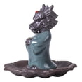 thumbnail image 2 of Incensario de dragón, soporte para varillas de incienso, escritorio de regalo, quemador de incienso, estatua de cerámica, estatuilla para año Nuevo,, 2 of 8