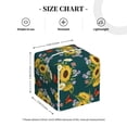 thumbnail image 3 of Goofa Sunflowers Tissue Box Cover PVC Leather Tissue Holder Square Facial Tissue Case Facial Paper Organizer Dispenser for Bathroom, Vanity Countertop, 3 of 8