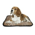 thumbnail image 2 of ABPHQTO Leopard Pet Dog Cat Bed Pee Pads Mat Cushion Potty Dogsblankets Crate Bed Kennel 28x36 inch, 2 of 4