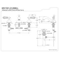 thumbnail image 3 of Kingston Brass KS1161WLL 8 in. Widespread Bathroom Faucet, Polished Chrome, 3 of 3