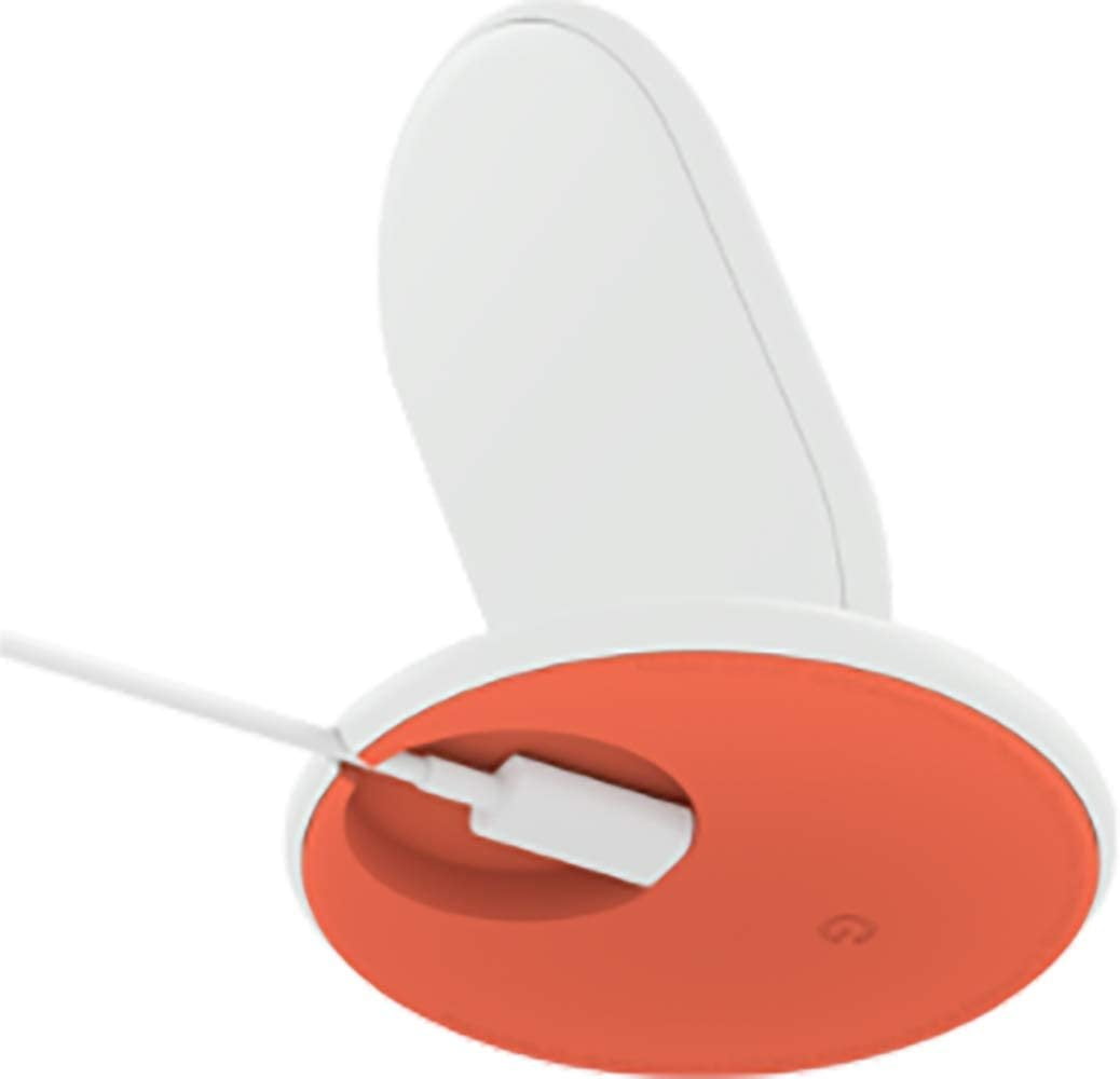 Google Stand Wireless Charger Qi-Certified, Fast Charging iPhone 12 Pro, 12 Pro Max, 12 Mini, 12, iPhone 11 Pro, 11 Pro Max, 11, iPhone SE 2nd Generation- Retail Packaging White