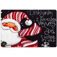 thumbnail image 1 of Easy Clean Rubber Non-Slip Backing Entry Way Doormat Santa Claus Printed Funny Floor Mat Carpet Indoor Room Door Mat, 1 of 5