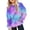 Blue, variant on Mercatoo Oversized Gradient Color Hoodies for Girls Long Sleeve Cotton Pullover Hoodie Sweatshirts Trendy Cute Teen Kids Clothes
