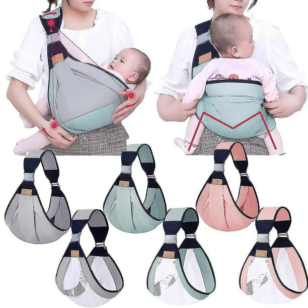Portabebes ligeros mochila ergonomica para recien nacidos con cabestrillo transpirable Cotton happyshop