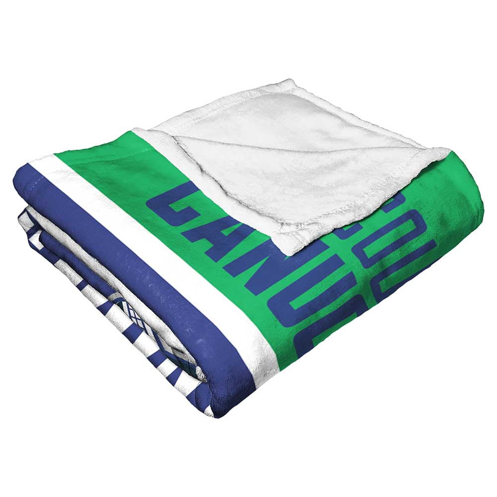 Vancouver Canucks NHL Colorblock Personalized Silk Touch Throw Blanket, 50" X 60"