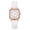 White, variant on ZenCart Women Quartz Watch Square Dial Faux Leather Strap Ladies Casual Business Formal Dress Wristwatch Fashion Jewelry Accessory Birthday Gift