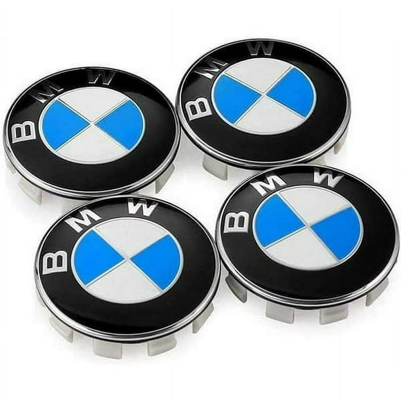 SHENMO 4pcs BMW Chromé Centre de Roue 68mm x4