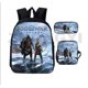 thumbnail image 1 of Bolso Escolar De Tres Piezas, Bolso Para Lápices, Bolso De Hombro, Juego De Mochila Informal Con Impresión 3D, 1 of 1