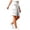 White, variant on Enjoytime Cargo Shorts Women Summer Casual Elastic Waisted Knee Length Hiking Sporty Workout Shorts with Pockets