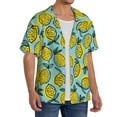 thumbnail image 4 of Wukai Lemon Men's Casual Short-Sleeve Button Down Shirt - Lightweight Summer Dress Shirt for Daily Wear-, 4 of 7