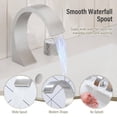thumbnail image 2 of CASAINC 2 Handle Widespread Bathroom Faucet with Matching Pop Up Drain, Brushed Nickel, 2 of 2