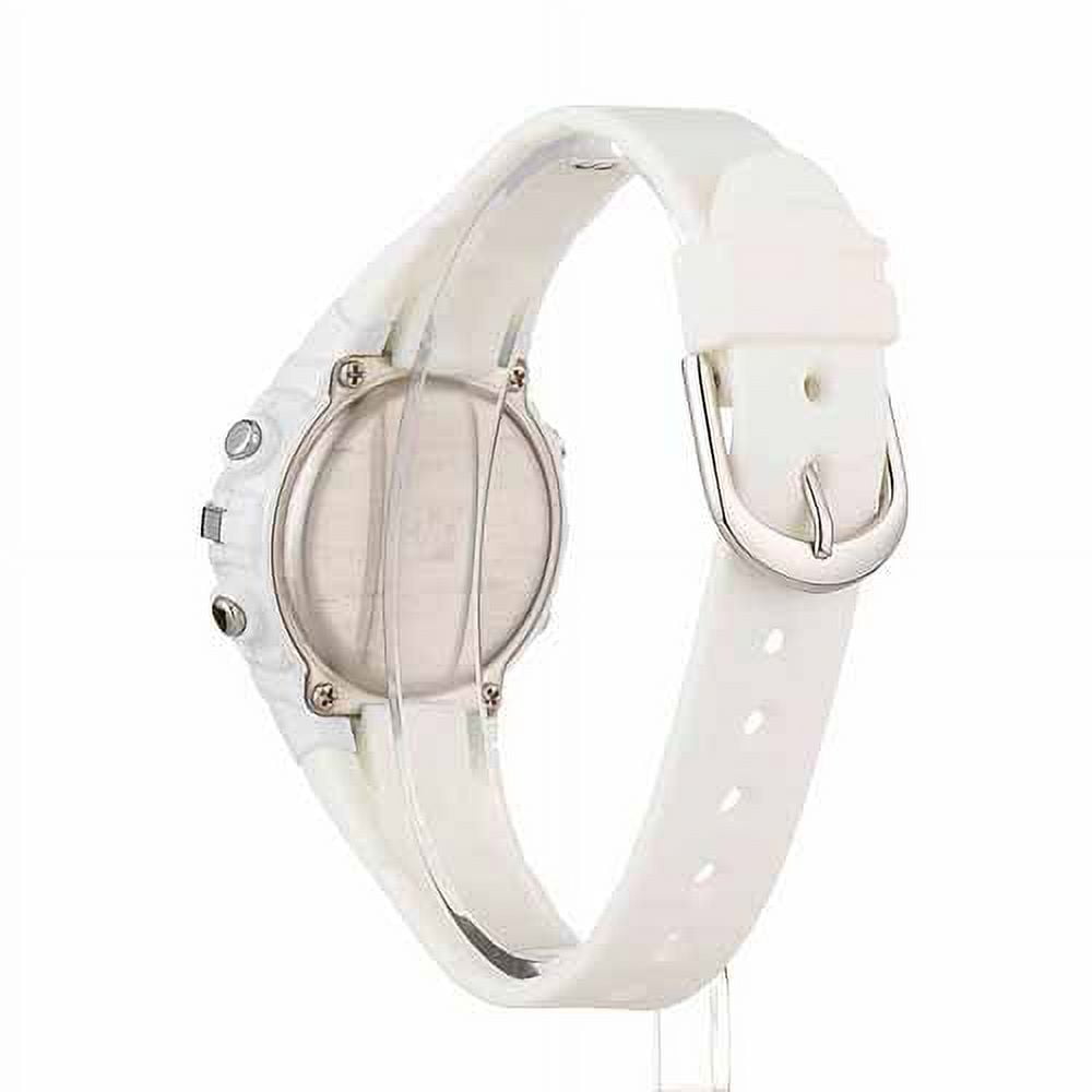 Marathon Unisex Digital Mid-Size Watch, White Resin Strap