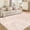 Pink, variant on Tuzlier 8x10 Floral Area Rugs for Living Room, Washable Vintage Low Pile Non Slip Carpet for Bedroom Dining Room Home Office Home Decor, Pink