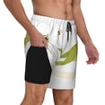thumbnail image 2 of KLL Hunting Frog for Mens Swim Trunks Quick Dry Swim Shorts with Built-in Compression Liner Funny Swimwear Bathing Suits-3X-Large, 2 of 6