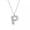 P, variant on MATROOY Chunky Alphabet Chubby Helium Balloon Bubble Initial Letter Pendant Necklace-P