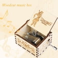 thumbnail image 3 of Caja de música con manivela de madera Wdftyju Libre de BPA, 3 of 9