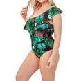 thumbnail image 6 of Tejiojio Plus Size Swimming Suits for Women Clearances Ladies'Shoulder Swimwear Fashion Sexy Swimsuit Bikini Set-piece Suit, 6 of 9