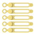 thumbnail image 1 of Bridas de silicona para cables, correas de cables reutilizables, bridas, organizador de cables para cocina, oficina, escuela, viajes, 5 piezas, 1 of 5