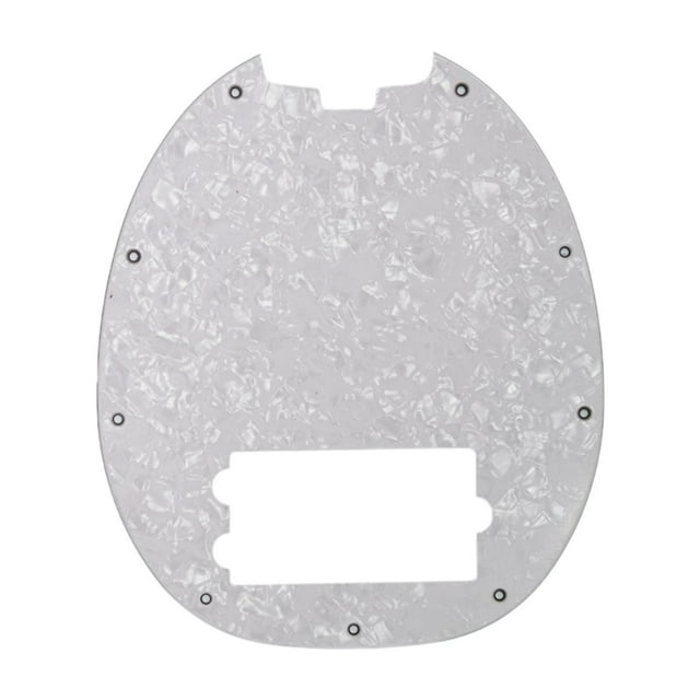 MERIGLARE Plaque de Protection Anti-Rayures pour Basses, Accessoire de Remplacement 9 Trous, Matériel de Protection pour Basses, Plaque de Protection pour Guitares, Blanc Éclatant