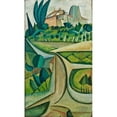 thumbnail image 2 of Amadeo de Souza-Cardoso 12x18 Gold Ornate Wood Frame and Double Matted Museum Art Print Titled - Manhufe Landscape (C.1912-1913), 2 of 4