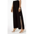 thumbnail image 2 of MSK BLACK Women's Rhinestone Trim Side Slit Pants, US X-Large, 2 of 4